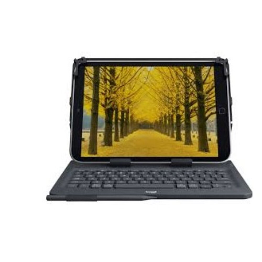 Logitech 10"  Universal Tablet Keyboard Black Folio Case - English